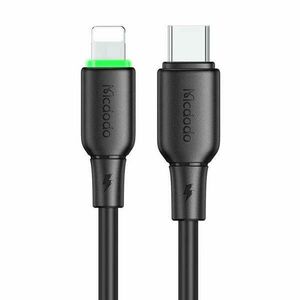 Kábel USB-C -Lightning Mcdodo CA-4761 LED fény 1.2m (fekete) kép