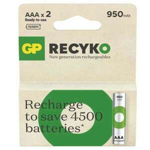 GP ReCyko NiMH Akkumulátor HR03 (AAA) 950mAh 2db kép