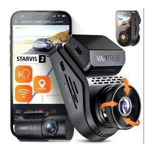Vantrue Dash Cam - S1 PRO (WiFi+GPS autóskamera első + hátsó, 2.7... kép