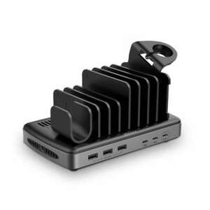 Lindy 73436 3x USB Type-A / 3x USB Type-C Hálózati töltő - Fekete... kép