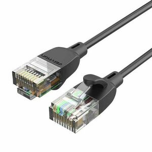 6A kategóriás hálózati kábel Vention IBIBG 1.5m Fekete Slim típus kép