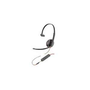 HP Poly Blackwire 3215 Vezetékes Mono Headset - Fekete/Piros (BULK) kép