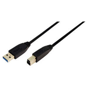 LogiLink USB 3.0 Csatlakozó kábel, 1 méter, fekete kép