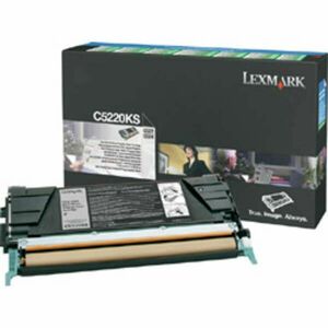Lexmark C522 lézertoner eredeti Black 4K C5220KS kép