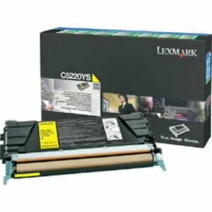 Lexmark C522 lézertoner eredeti Yellow 3K C5220YS kép