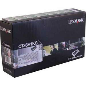 Lexmark C736 X736 lézertoner eredeti Black 12K C736H1KG kép