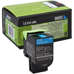 Lexmark CX310/410/510 Return Toner Cyan 1K (Eredeti) 80C20C0 kép