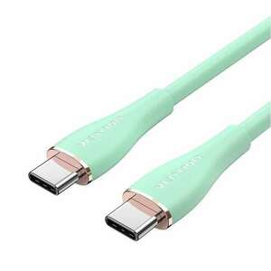 Vention USB-C 2.0/M -> 2*USB-C/M, (5A, szilikon, zöld), 1, 5m, kábel kép