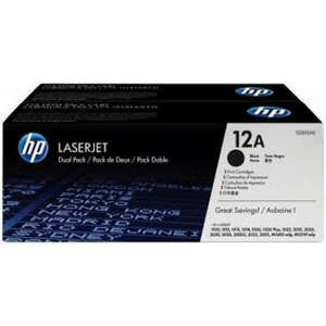 HP Q2612AD Toner Black 2*2.000 oldal kapacitás No.12A kép