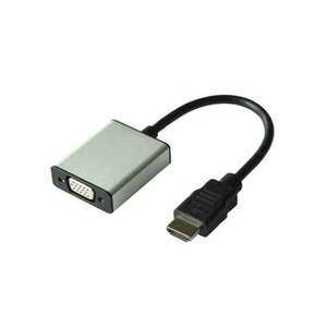 Value HDMI M -> VGA 15F Audio 15cm, adapter kép