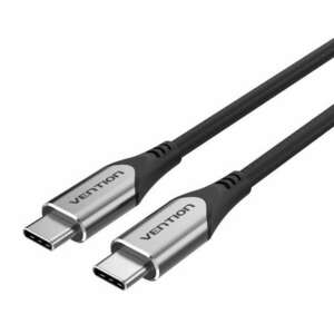 Vention USB-C 3.1/M -> USB-C 3.1/M, (szövet, szürke), 1m, kábel kép