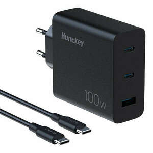 Charger+Cable HuntKey P100 100W PD kép