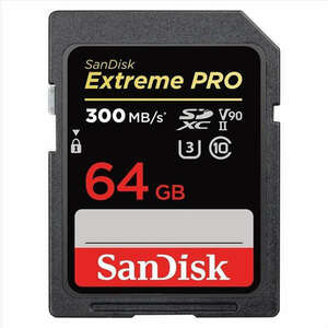 Sandisk 64GB SD (SDXC Class 10 UHS-II U3) Extreme Pro memória kártya kép