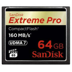 Sandisk 64GB Compact Flash Extreme Pro memória kártya kép