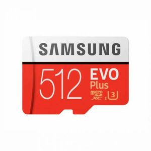 SAMSUNG micro SD 512GB Class10, R100/W100 kép