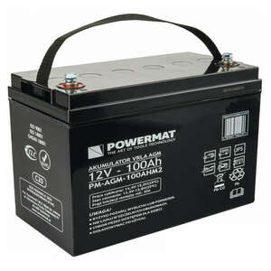 Ólom-savas akkumulátor PM-AGM-100AHM2, Powermat PM1202 kép
