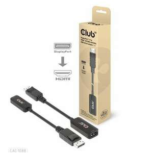 Club3D DisplayPort1.4 to HDMI 4K120Hz/8K60Hz HDR Active adapter M/F kép