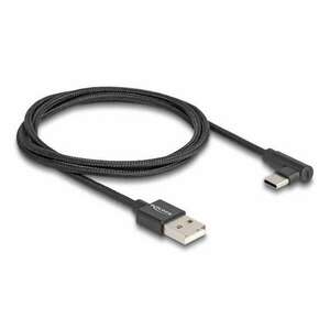 Delock USB 2.0 kábel A-típusú csatlakozódugó - USB Type-C csatla... kép