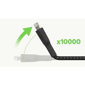 Belkin BOOST CHARGE USB-A to Lightning Cable, Braided - 2M - Black kép