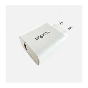 APPROX Telefon töltő - USB Type-C, 18W gyorstöltő, Fehér + 1m USB... kép