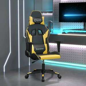 aranyszínű műbőr gamer szék kép