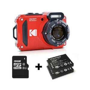 Kodak Pixpro WPZ2 vízálló/porálló/ütésálló digitális piros fényké... kép