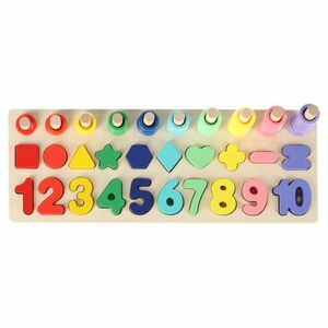 MG Montessori Number Sorter fa puzzle kép