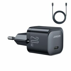 Joyroom JR-TCF02 hálózati töltő 20W + kábel USB-C / Lightning, fekete kép