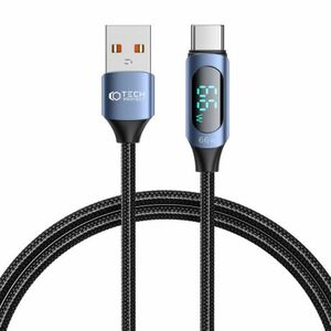 Tech-Protect Ultraboost LED kábel USB / USB-C 66W 6A 1m, kék kép