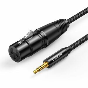 Ugreen AV182 audio kábel 3.5mm mini jack / XLR 1m, fekete (AV182) kép