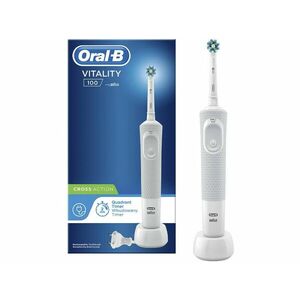 Oral-B D100 Vitality elektromos fogkefe CrossAction fejjel, fehér (10PO010200) kép