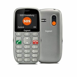 GIGASET GL390 mobiltelefon idősek számára, Dual-SIM (S30853-H1177-R601) titán-ezüst kép