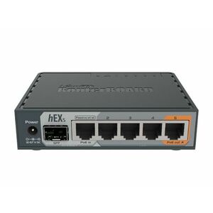 MIKROTIK hEX S Vezetékes 6-portos Router (RB760IGS) kép