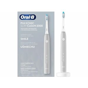 Oral-B Pulsonic Slim Clean 2000 elektromos fogkefe, szürke (10PO010294) kép