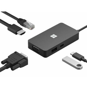 Microsoft Surface USB-C Travel Hub dokkoló (161-00008) fekete kép