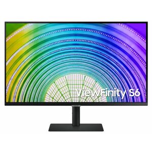 SAMSUNG ViewFinity S6 S60UA 32 QHD VA monitor (LS32A600UUPXEN) fekete kép