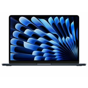 Apple MacBook Air 13.6 (2024) - M3 8C-CPU/8C-GPU, 8GB/256GB (MRXV3MG/A) Éjfekete kép