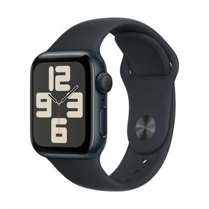 Apple Watch SE2 v2 GPS 40mm (MR9X3QH/A) ÉJFEKETE ALUMÍNIUMTOK, ÉJFEKETE SPORTSZÍJ - S/M kép