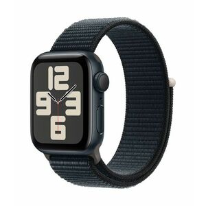Apple Watch SE2 v2 GPS 40mm (MRE03QH/A) ÉJFEKETE ALUMÍNIUMTOK, ÉJFEKETE SPORTPÁNT kép