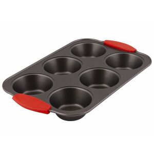 Lamart Bonte LT3113 sütőforma, 6db muffinhoz (42004679) fekete / piros kép