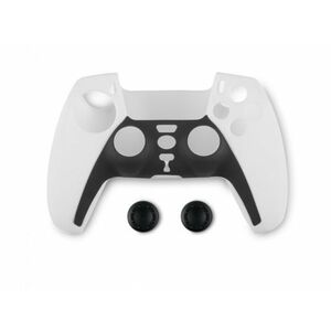 Spartan Gear Controller Silicon Skin Cover and Thumb Grips - védőtok és analóg kar védők, PS5 (2808146) fekete/fehér kép
