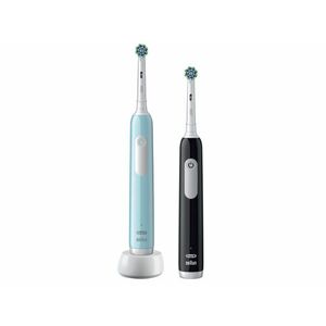 Oral-B PRO1 X-Clean elektromos fogkefe, Duo Edition (10PO010403) Caribeean Blue + Black kép