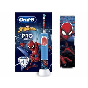 Oral-B D103 Vitality PRO Kids 3+ elektromos gyerek fogkefe (10PO010413) Spiderman + útitok kép