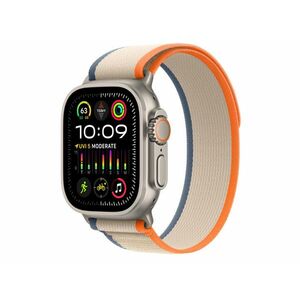 Apple Watch Ultra 2 GPS + Cellular, 49mm-es titántok (MRF13CM/A) narancs-bézs terep pánt - S/M kép