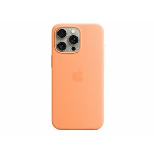 Apple MagSafe-rögzítésű iPhone 15 Pro Max-szilikontok (MT1W3ZM/A) narancssörbet kép