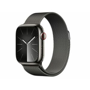Apple Watch Series 9 GPS + Cellular, 41mm (MRJA3QH/A) grafitszínű rozsdamentesacél tok, grafitszínű milánói szíj kép