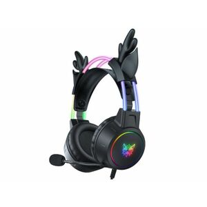 Onikuma X15 PRO RGB Gaming fejhallgató, Rénszarvasos-Fekete kép