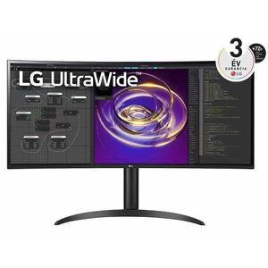 LG UltraWide 34 QHD IPS ívelt monitor (34WP85CP-B) kép
