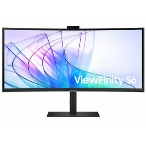 SAMSUNG ViewFinity S6 S65VC 34 UWQHD VA ívelt monitor (LS34C652VAUXEN) Fekete kép