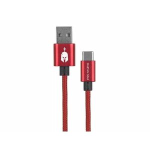 Spartan Gear Double Sided USB Type-C kábel, 2m (2808140) Piros kép